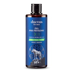 Duetus For Men Żel pod prysznic 3w1 odżywczy 300 ml