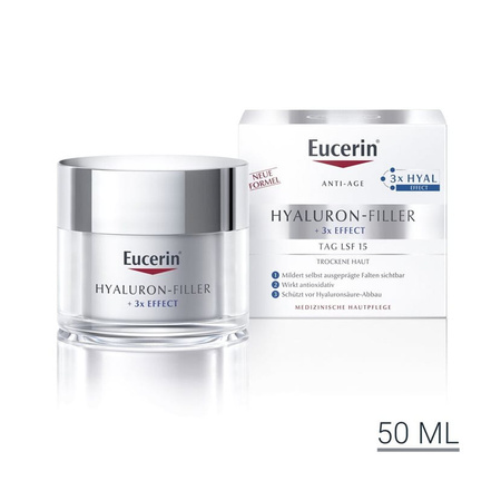 Eucerin Hyaluron-Filler Krem na dzień SPF 15 skóra sucha 50ml 