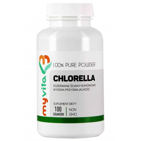 Myvita Chlorella Proszek 100 G Oczyszcanie