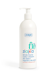 Ziajka, Żel do mycia ciała i włosów dla dzieci hypoalergiczny 400ml