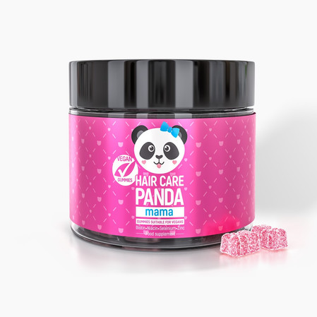 Noble Health Hair Care Panda Mama Żelki z biotyną na włosy 150g