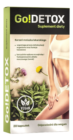 Go!Detox suplement diety wspomagający pracę wątroby 20 kapsułek