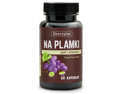 Skoczylas Na Plamki zawiera cynk, beta karoten, witamina E 60 kpas.