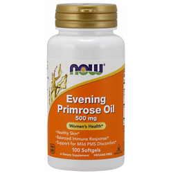 Now Foods − Evening Primrose Oil, olej z wiesiołka dwuletniego z GLA − 100 kaps.