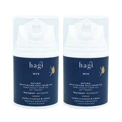 Zestaw: 2x Hagi Men- Naturalny nawilżający krem-żel do twarzy Ahoj Kapitanie50ml