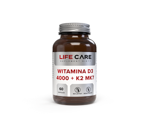 Life Care WITAMINA D3 4000 + K2MK7 60 kaps.