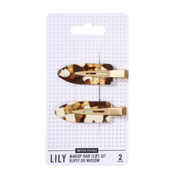 Lily klipsy do włosów do makijażu Milk Coffee 2szt