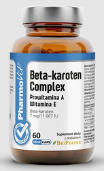 PHARMOVIT BETA-KAROTEN COMPLEX BEZGLUTENOWY 60 KAPSUŁEK