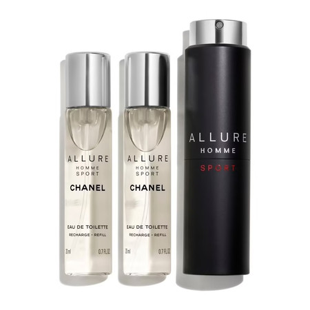 Allure Homme Sport woda toaletowa 3 x 20ml spray z wymiennym wkładem
