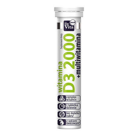 Witamina D3 2000j. 20 tabletek musujących