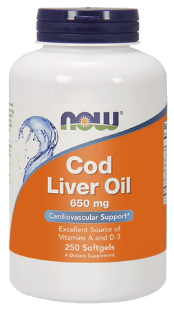 Cod Liver Oil - Tran 650 mg (250 kaps.)