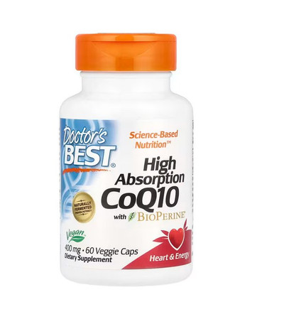 Koenzym Q10 400 mg i Piperyna BioPerine - Vegan (60 kaps.)