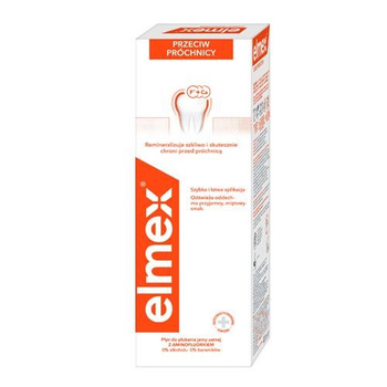 Elmex przeciw próchnicy płyn do płukania jamy ustnej bez alkoholu 400 ml
