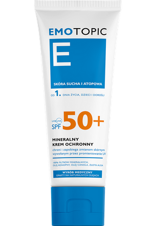 Emotopic Mineralny krem ochronny do twarzy i ciała SPF 50+ 75 ml