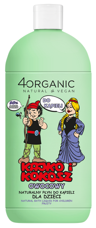 4Organic Naturalny płyn do kąpieli Kajko i Kokosz Owocowy 500 ml