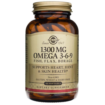 Solgar Omega 3-6-9 Fish, Flax, Borage 60 kaps.
