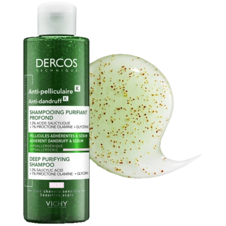 Vichy Dercos K oczyszczający szampon przeciwłupieżowy, 250 ml