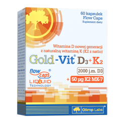 Olimp Labs Gold-Vit D3+K2 2000 IU 60 kaps.