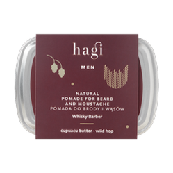 Hagi Men - Naturalna pomada do brody i wąsów Whisky Barber 70ml