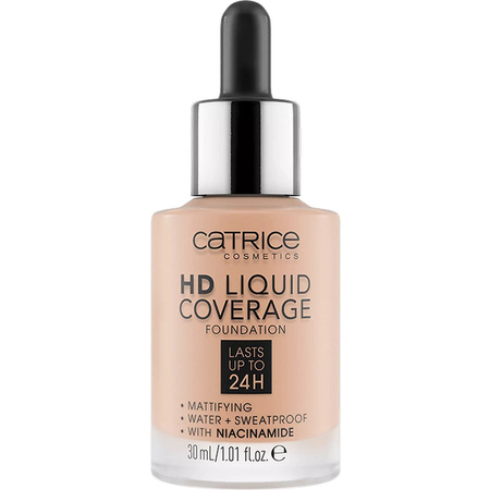 HD Liquid Coverage Foundation 24H matujący podkład do twarzy 020 Rose Beige 30ml