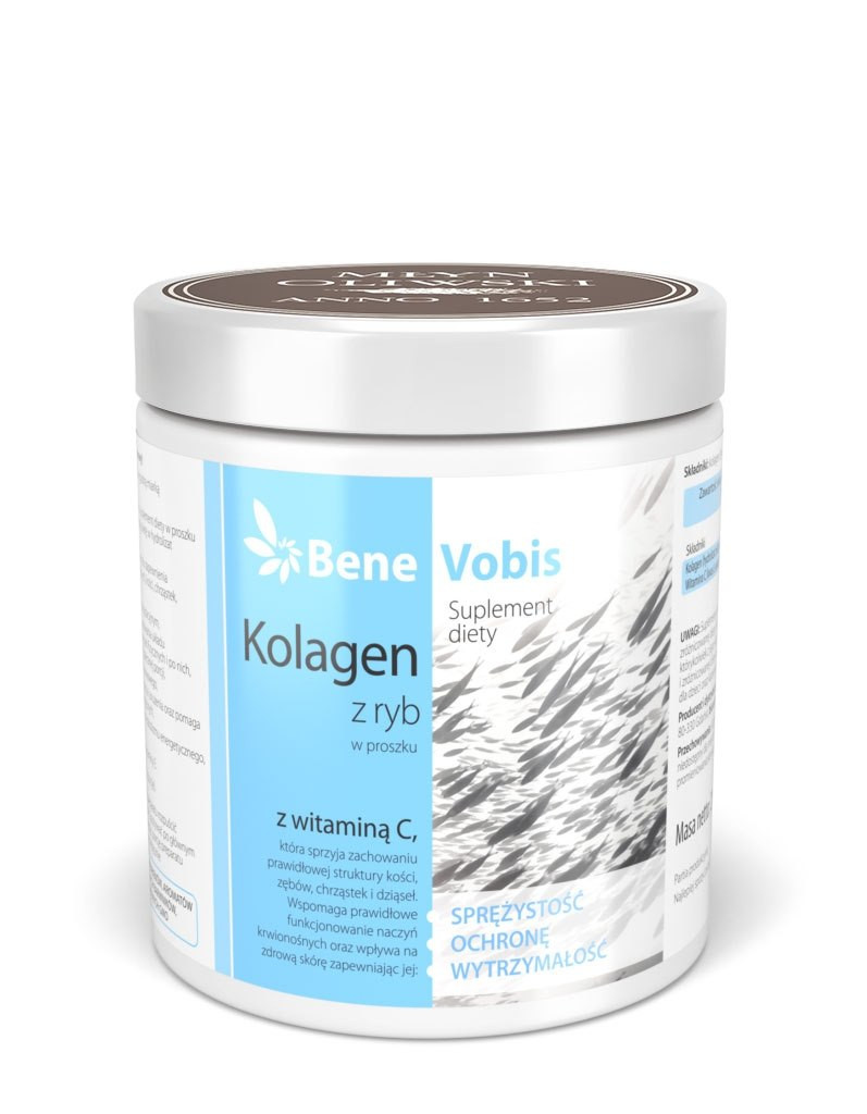 Коллаген Bene Vobis, рыбий, с витамином C, порошок, 250 г
