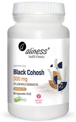 Aliness Black Cohosh 300mg (PLUSKWICA GRONIASTA) x 90 kaps. Vege