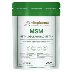 Altopharma Msm 500 Mg Siarka Organiczna W Proszku 1000g