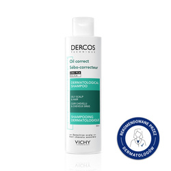 Vichy Dercos Oil Correct szampon do włosów przetłuszczających się 200ml