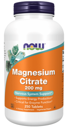 Magnesium Citrate - Cytrynian Magnezu 200 mg (250 tabl.)
