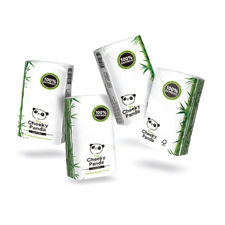 The Cheeky Panda − Chusteczki higieniczne kieszonkowe, paczka − 8 opak.