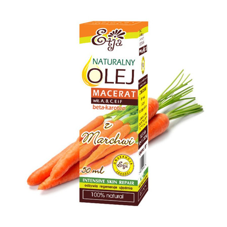 Etja, Naturalny olej z nasion marchwi, MACERAT wit. A, B, C, E i F, 50 ml