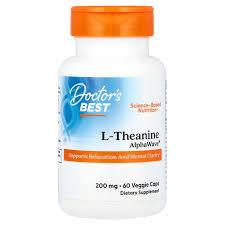 DOCTOR'S BEST L-Theanine AlphaWave suplement wspierające koncentrację 60 kaps.