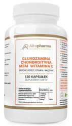 Altopharma Glukozamina Chondroityna MSM Witamina C 120 kaps.