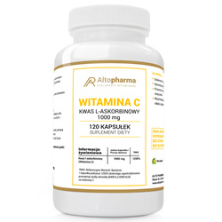 Witamina C Kwas L-Askorbinowy 1000 mg suplement diety 120 kapsułek