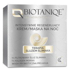 Biotaniqe - Terapia Śluzem Ślimaka, Intensywnie Regenerujący Krem/Maska na Noc - 50 ml