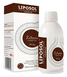 Liposol Liposomalne Żelazo 20mg - 250 ml, smak Coli