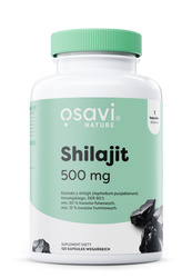 Osavi Grzyby Shilajit (Nature) na wsparcie odporności 500mg - 120 kaps. vege