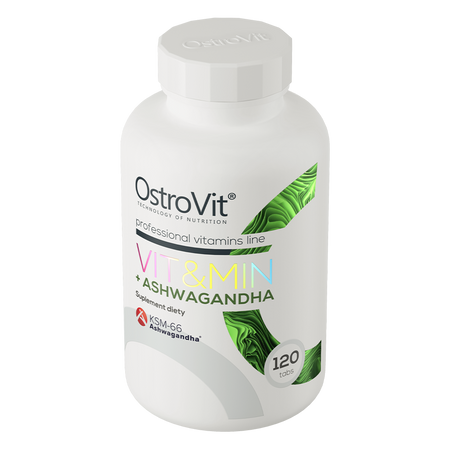 OstroVit VIT&MIN + Ashwagandha 120 tabl.