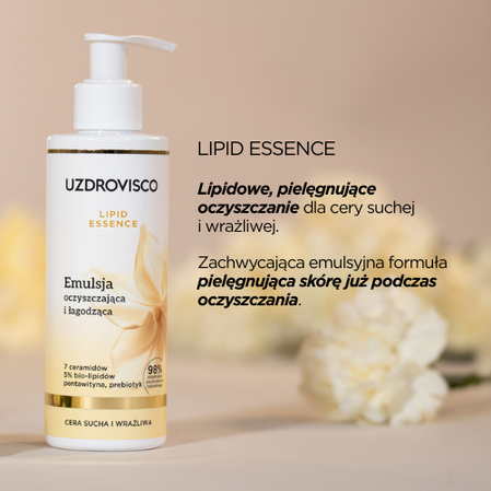 Uzdrovisco, Lipid Essence Emulsja oczyszczająca i łagodzącą, 200 ml