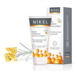 NIKEL, Bogaty krem nawilżający z wyciągiem z kwiatu Immortelle, 50ml