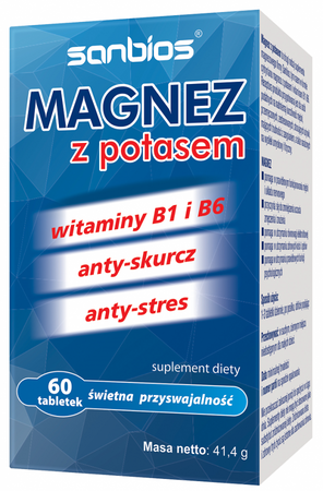 Sanbios Magnez Z Potasem 60 T