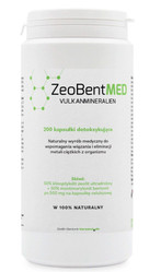ZeoBentMED ® Ultradrobny Mikronizowany Zeolit i Bentonit 500mg 200 kaps. wyrób medyczny