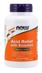 Now Foods Acid Relief with Enzymes 60 tabl.