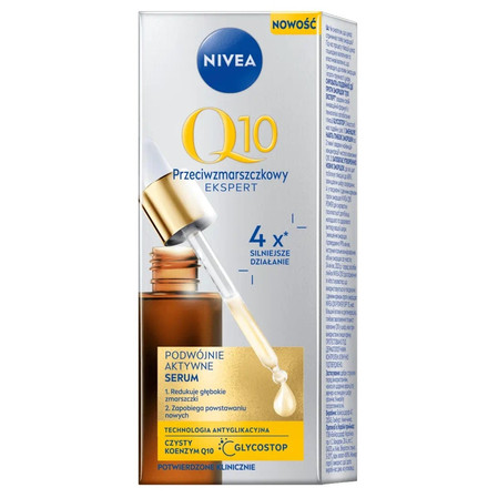 Q10 Przeciwzmarszczkowy Ekspert podwójnie aktywne serum do twarzy 30ml