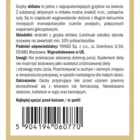 Yango - Shitake 50 g 
