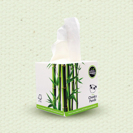 Cheeky Panda, Chusteczki kosmetyczne uniwersalne, pudełko kostka 56 szt.