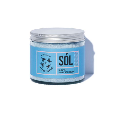 Cztery Szpaki, Sól do kąpieli Eukaliptus i Lawenda, 320g