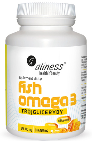 Aliness Fish Omega 3 Trójglicerydy 180/120 mg x 60 kaps.