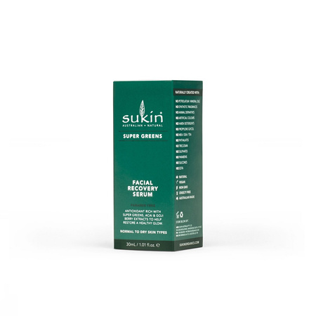 Sukin, SUPER GREENS Detoksykująco- naprawcze serum do twarzy, 30ml