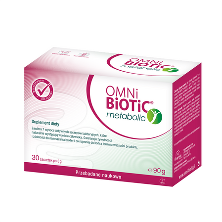 Omni-Biotic® Metabolic 7 szczepów bakterii 30 sasz. x 3g vege